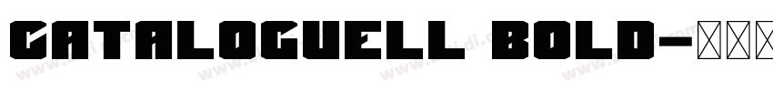 CatalogueLL Bold字体转换